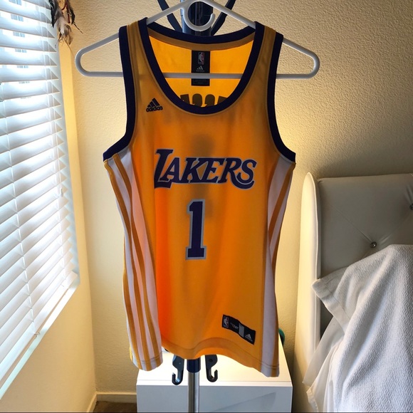 Los Angeles Lakers #1 Russell Gold NBA Jersey - Picture 1 of 4